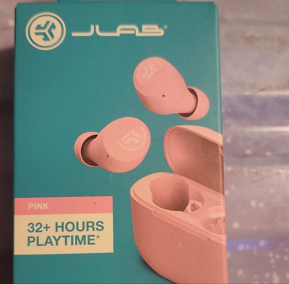 JLab Go Pop+ True Wireless Earbuds – Pink